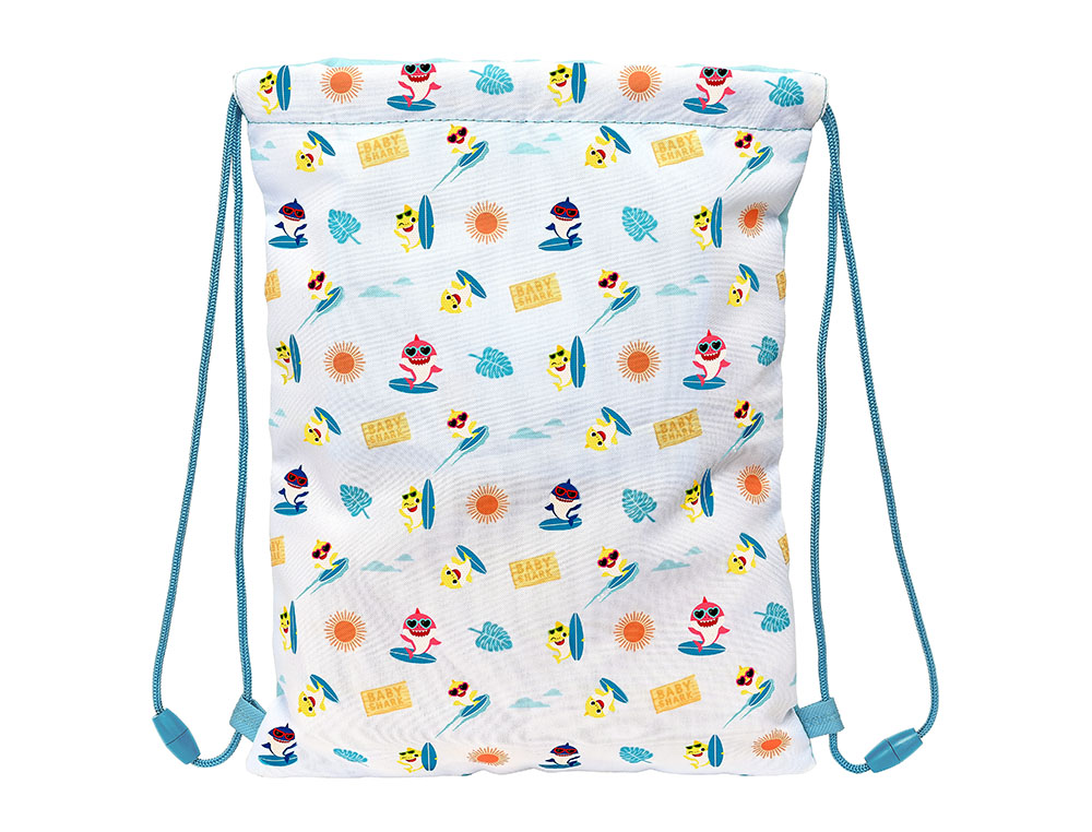 SACO PLANO SAFTA JUNIOR BABY SHARK SURFING 10X260X340 MM