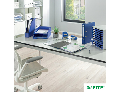ARCHIVADOR DE PALANCA LEITZ 180 DIN A4 MAXI POLIPROPILENO LOMO 80 MM COLOR AZUL