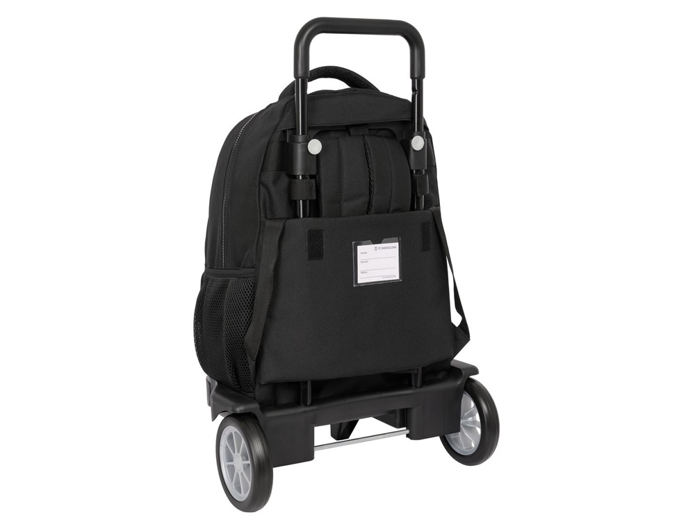 MOCHILA SAFTA GRANDE CON RUEDAS COMPACT EVOL. EXT. F.C. BARCELONA BLACK 220X330X450 MM