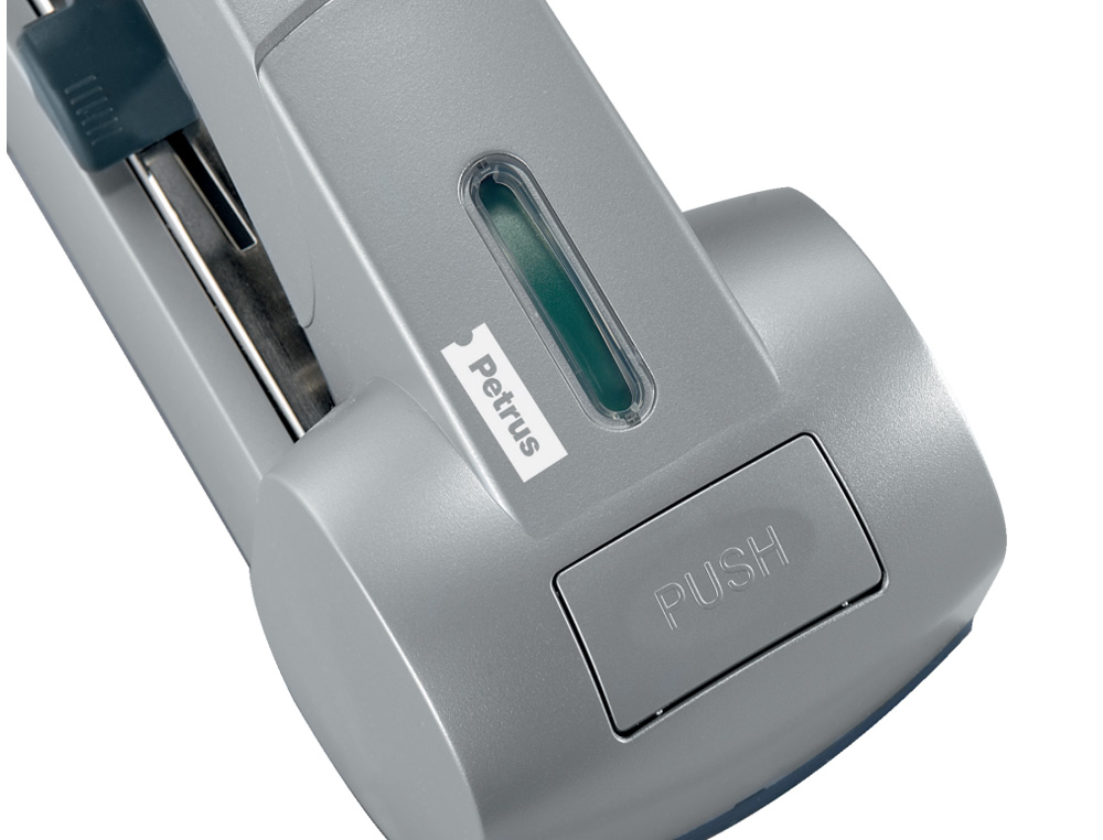 GRAPADORA PETRUS 1500 CAPACIDAD 120 HOJAS USA GRAPAS 23/15XL COLOR PLATA