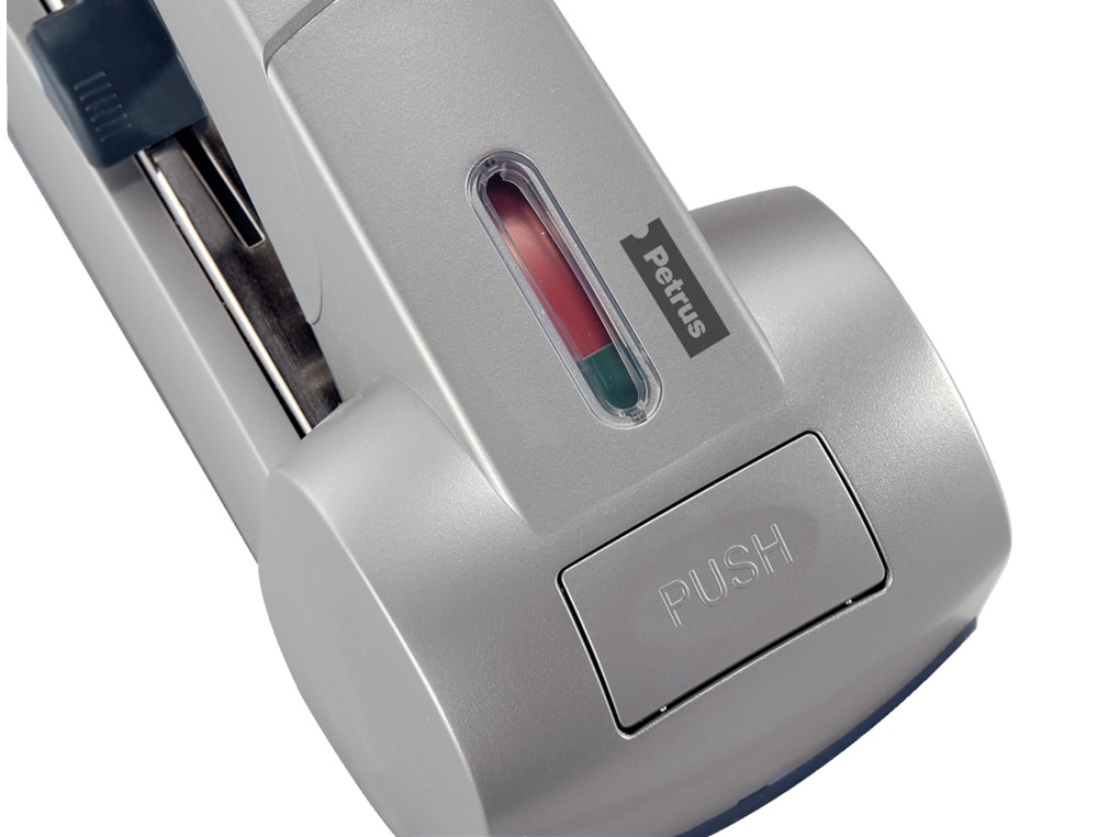 GRAPADORA PETRUS 1500 CAPACIDAD 120 HOJAS USA GRAPAS 23/15XL COLOR PLATA