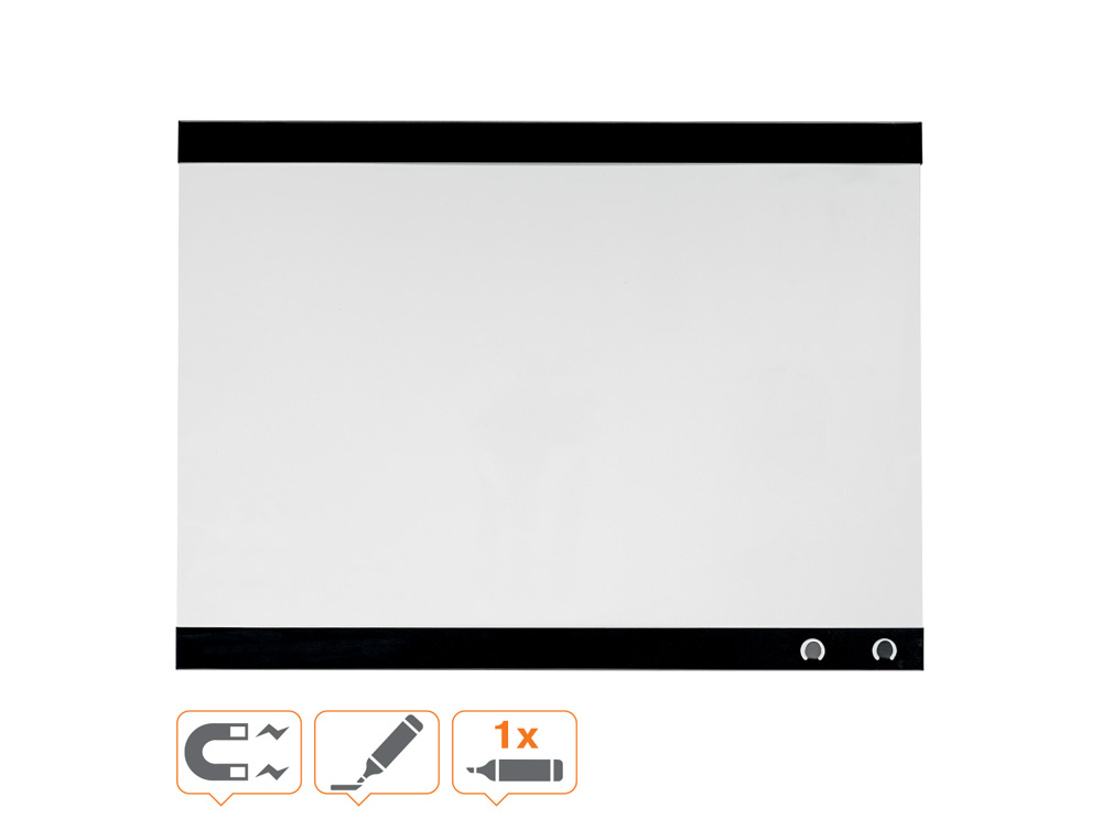 PIZARRA BLANCA NOBO MAGNETICA CON CLIP Y ACCESORIOS 43X58 CM