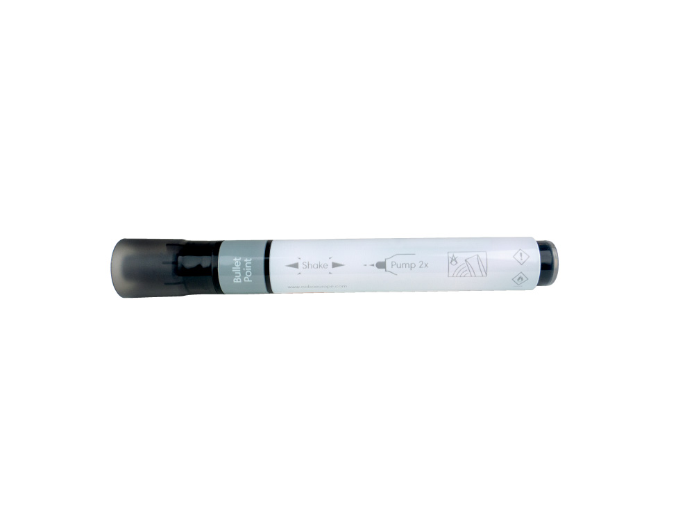 ROTULADOR NOBO PARA PIZARRA BLANCA TINTA LIQUIDA PUNTA CONICA 3 MM COLORES SURTIDOS CAJA DE 10 UNIDADES