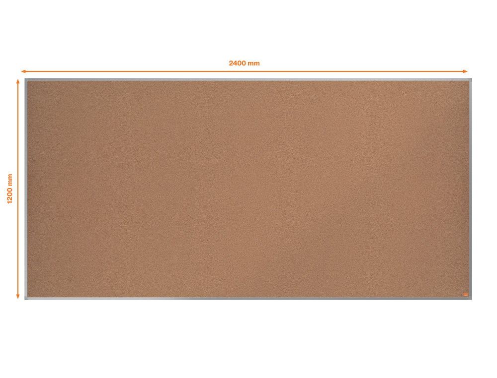 PIZARRA CORCHO NOBO ESSENCE MARCO ALUMINIO 240X120 CM