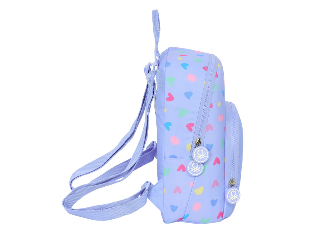 MINI MOCHILA SAFTA BENETTON LILA 300X250X130 MM