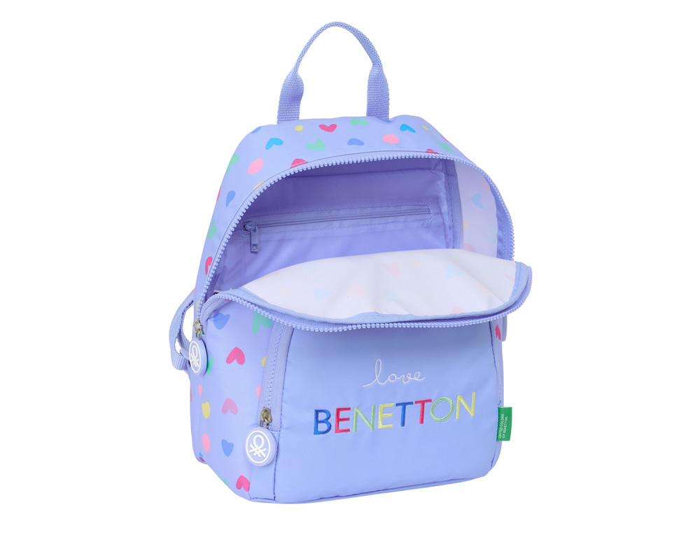 MINI MOCHILA SAFTA BENETTON LILA 300X250X130 MM