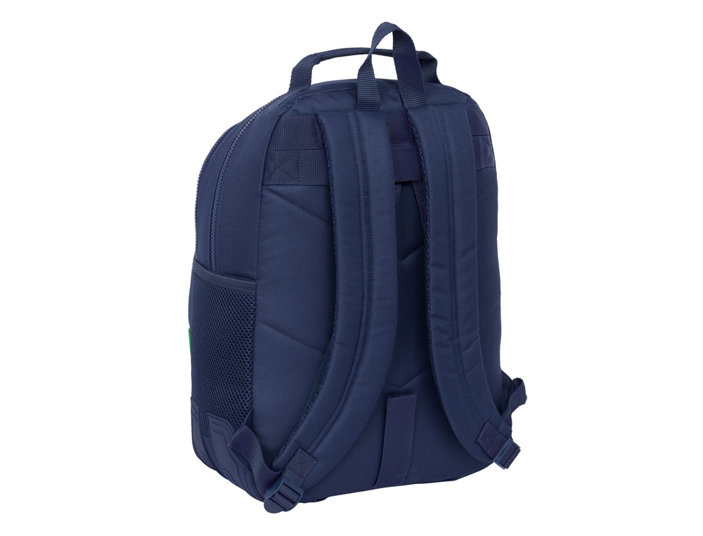 MOCHILA SAFTA DOBLE CON CANTONERAS ADAPTABLE A CARRO BENETTON FLAG 420X320X150 MM