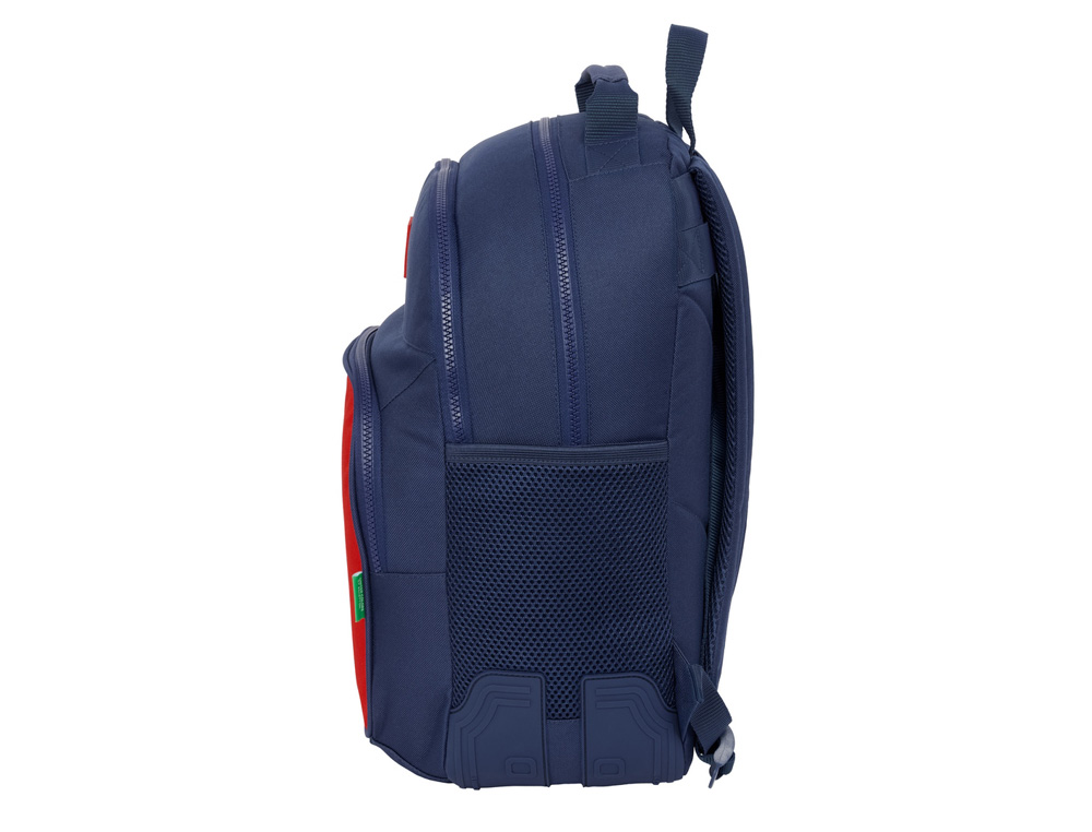 MOCHILA SAFTA DOBLE CON CANTONERAS ADAPTABLE A CARRO BENETTON FLAG 420X320X150 MM