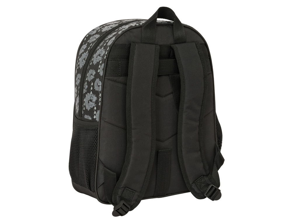 MOCHILA SAFTA JUNIOR ADAPTABLE A CARRO ONE PIECE PIRATES 380X320X120 MM