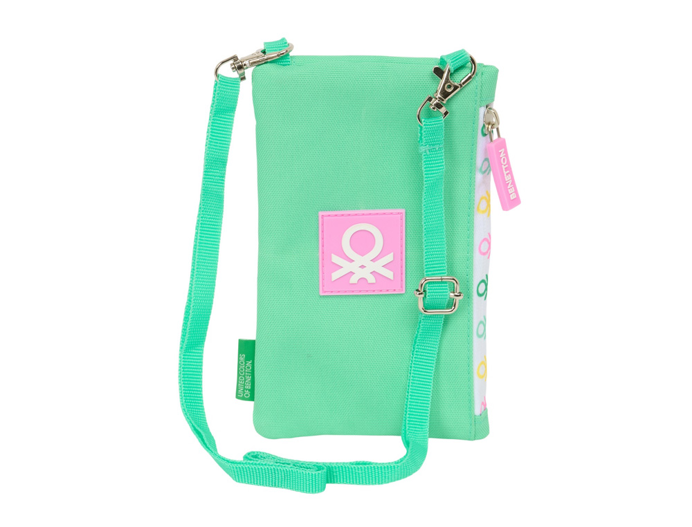 MONEDERO PORTAMOVIL SAFTA BENETTON MINT 190X100 MM
