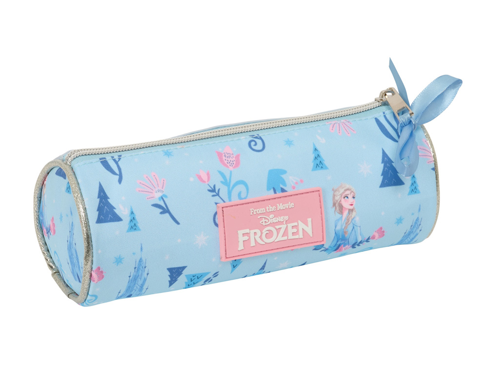 BOLSO ESCOLAR PORTATODO SAFTA REDONDO FROZEN ICE MAGIC 70X200X70 MM