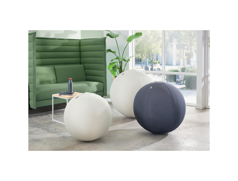 BALON DE ASIENTO LEITZ ACTIVE 55 CM ANTIDESLIZANTE COLOR GRIS OSCURO