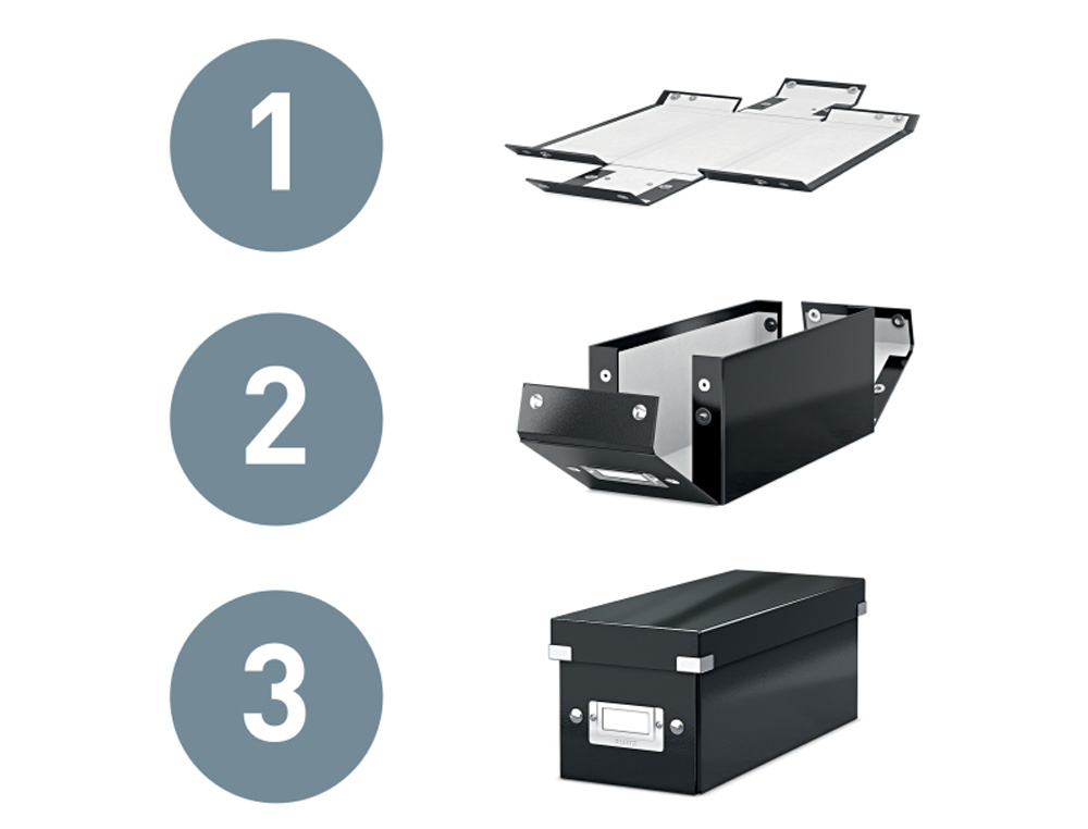 CAJA DE ALMACENAMIENTO LEITZ CLICK&STORE DVD BOX COLOR BLANCO 206X147X352 MM