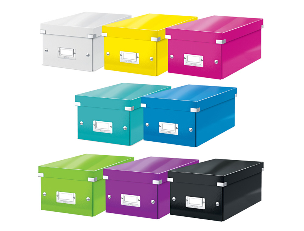 CAJA DE ALMACENAMIENTO LEITZ CLICK&STORE DVD BOX COLOR BLANCO 206X147X352 MM