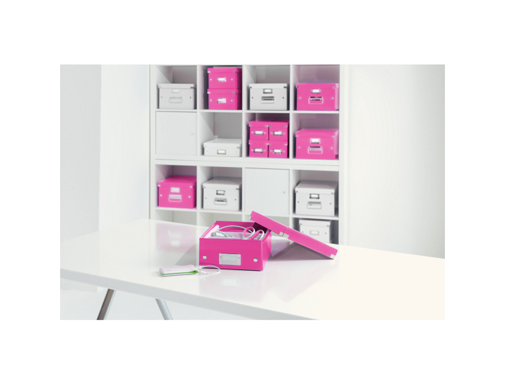 CAJA DE ALMACENAMIENTO LEITZ CLICK&STORE DVD BOX COLOR BLANCO 206X147X352 MM