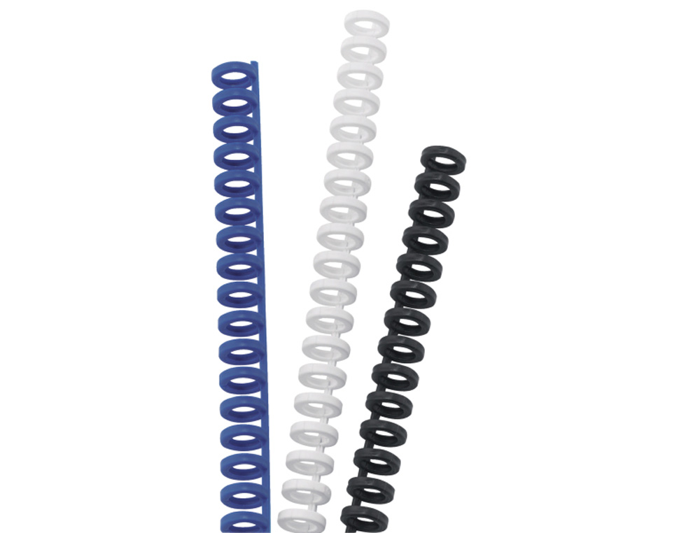 CANUTILLO GBC IBICLICK PLASTICO NEGRO 12 MM CAJA DE 50 UNIDADES