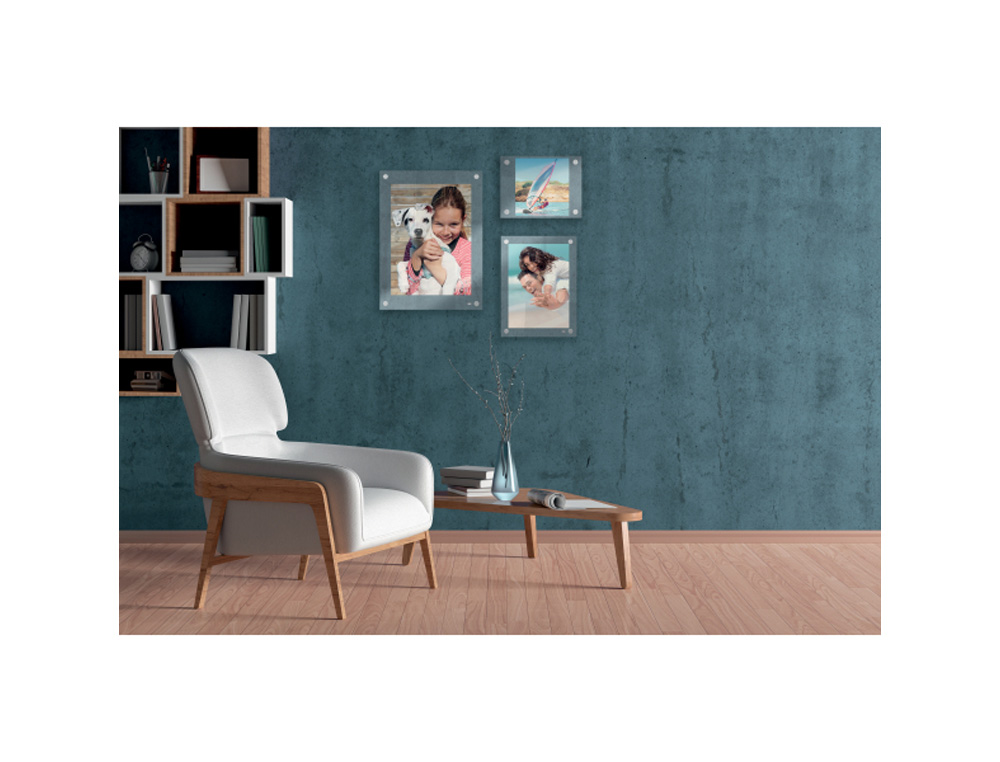 PORTA POSTER NOBO ACRILICO TRANSPARENTE MURAL DIN A4 261X24X346 MM
