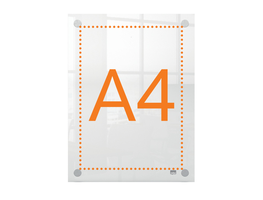 PORTA POSTER NOBO ACRILICO TRANSPARENTE MURAL DIN A4 261X24X346 MM