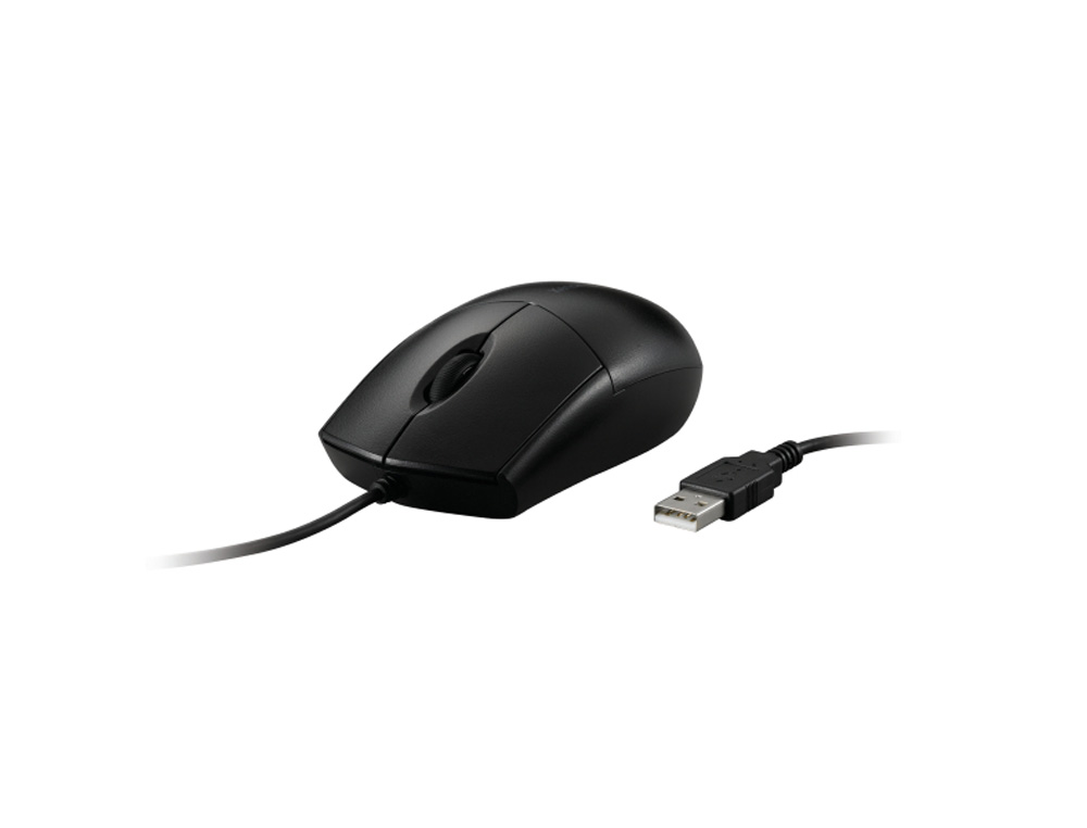 RATON KENSINGTON OPTICO PRO FIT 3 BOTONES 1600 DPI LAVABLE CON CABLE COLOR NEGRO