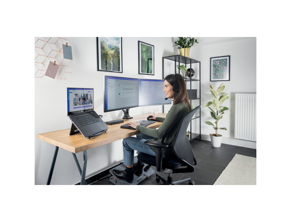 REPOSAPIES KENSINGTON SMARTFITSOLEMATE PRO ELITE ERGONOMIC COLOR GRIS 530X120X340 MM