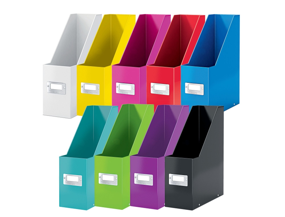 REVISTERO LEITZ CLICK & STORE CARTON FORRADO COLOR AMARILLO 103X170X235 MM