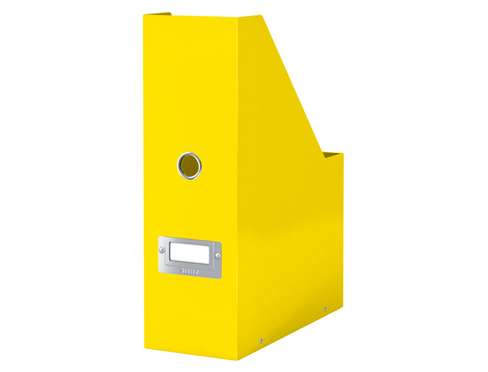 REVISTERO LEITZ CLICK & STORE CARTON FORRADO COLOR AMARILLO 103X170X235 MM