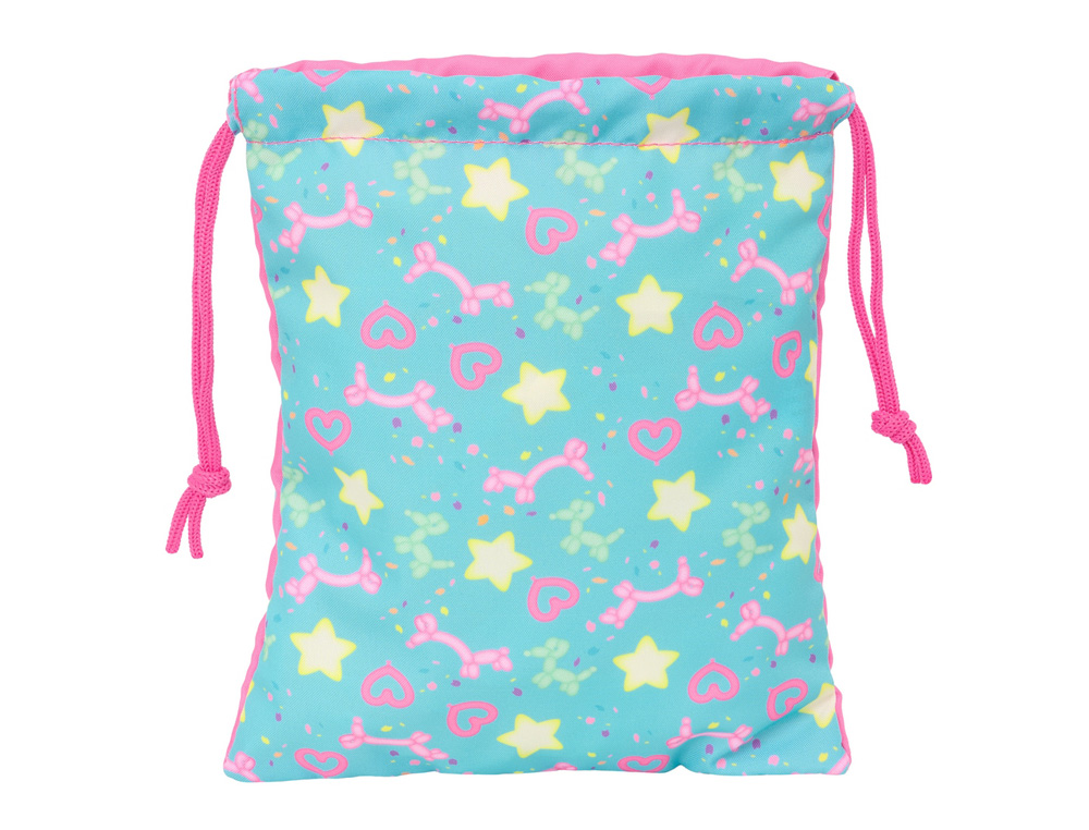 SAQUITO MERIENDA SAFTA GABBY S DOLLHOUSE CONFETTI 250X200 MM