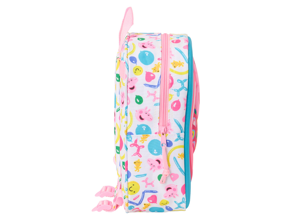 MOCHILA SAFTA GUARDERIA 3D PEPPA PIG 270X220X100 MM