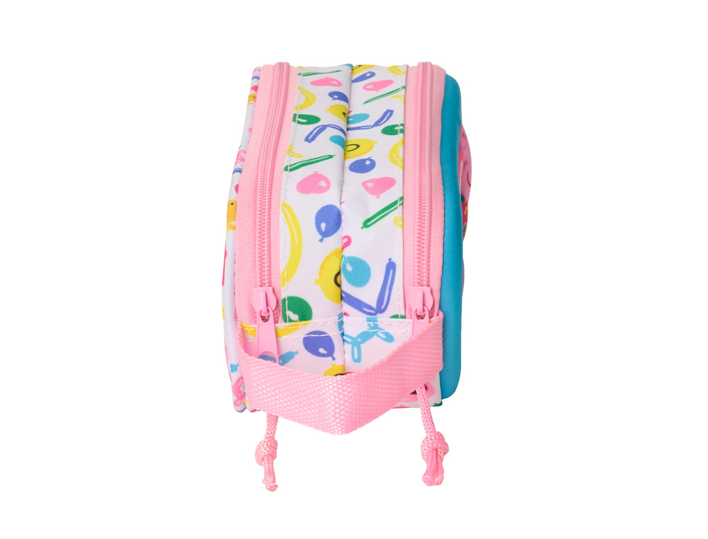 BOLSO ESCOLAR PORTATODO SAFTA DOBLE 3D MOCHILAS 3D PEPPA PIG 80X210X60 MM