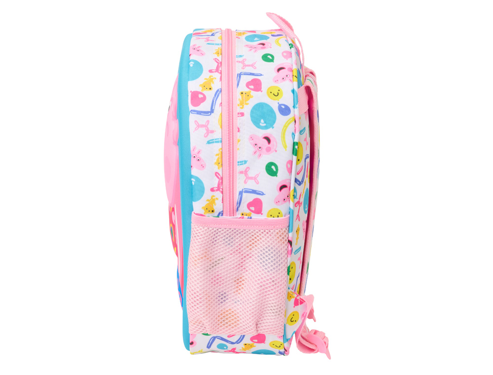 MOCHILA SAFTA 3D PEPPA PIG 330X270X100 MM