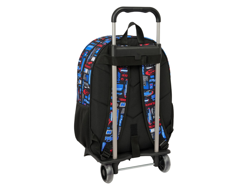 MOCHILA SAFTA MOD. 180 CON CARRO 905 HOT WHEELS 420X330X140 MM