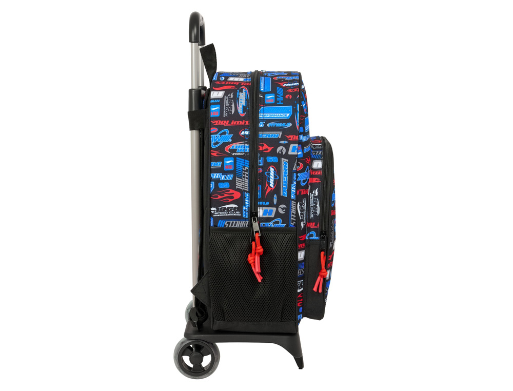 MOCHILA SAFTA MOD. 180 CON CARRO 905 HOT WHEELS 420X330X140 MM