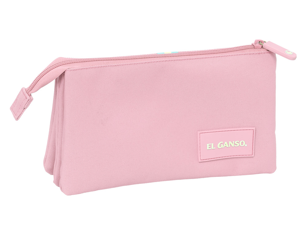 BOLSO ESCOLAR PORTATODO SAFTA TRIPLE EL GANSO BASICS 120X220X30 MM