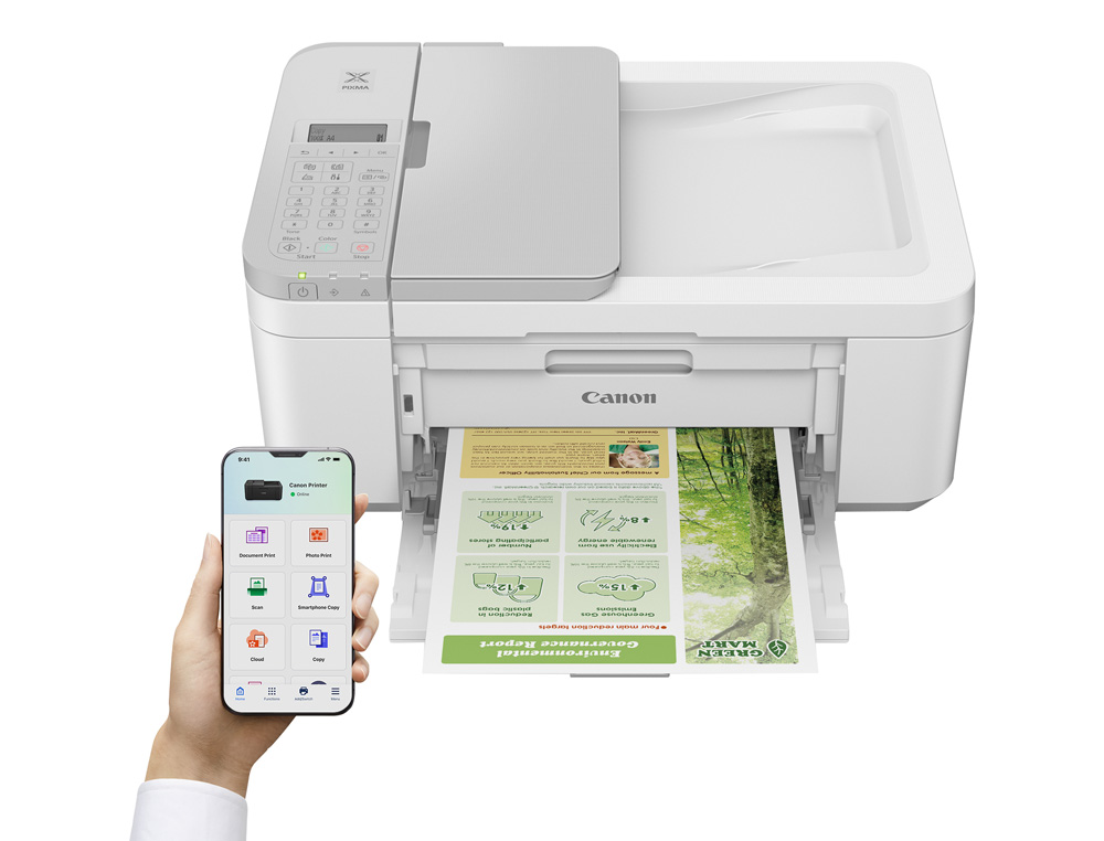 EQUIPO MULTIFUNCION CANON PIXMA TR4756I TINTA COLOR 8 PPM NEGRO/4 PPM COLOR A4 WIFI IMPRESORA ESCANER COPIADORA