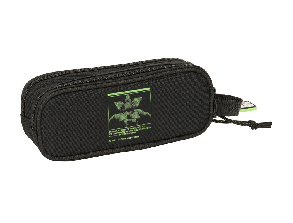 BOLSO ESCOLAR PORTATODO SAFTA DOBLE STRANGER THINGS 80X210X60 MM