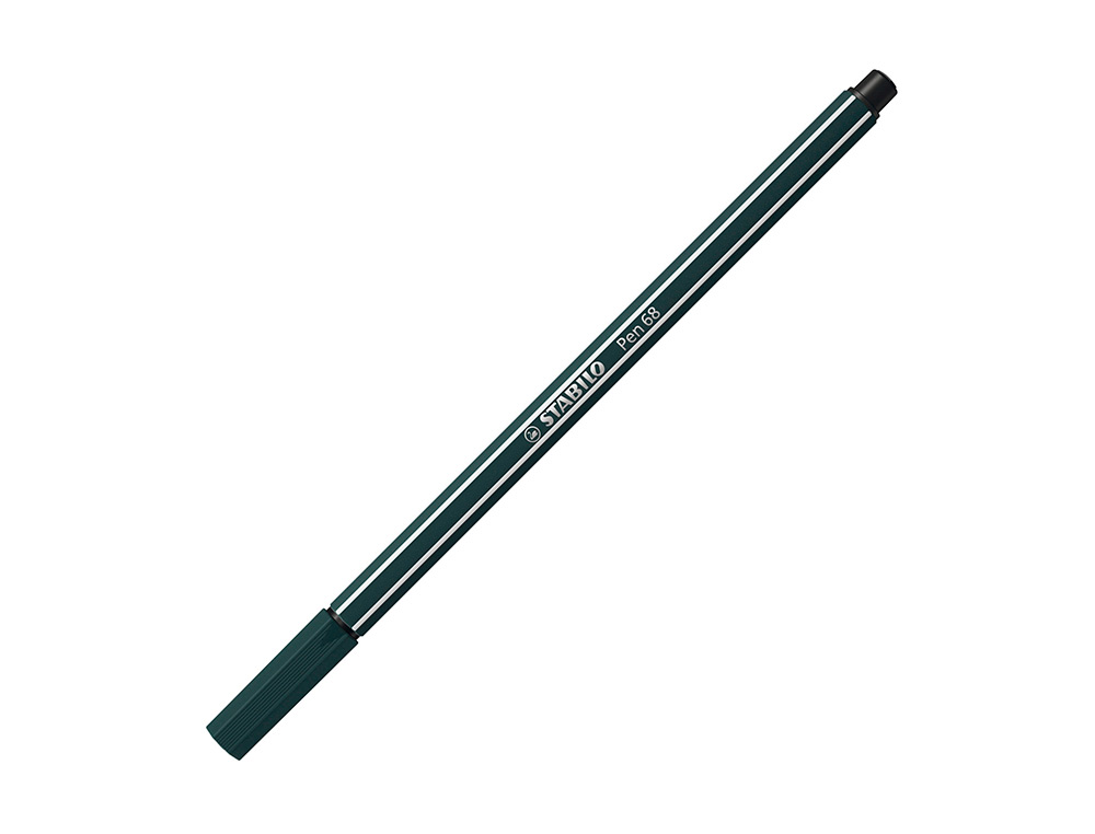 ROTULADOR STABILO ACUARELABLE PEN 68 VERDE TIERRA PUNTA GRUESA 1MM