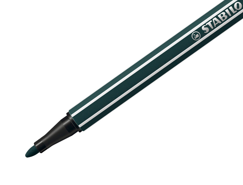 ROTULADOR STABILO ACUARELABLE PEN 68 VERDE TIERRA PUNTA GRUESA 1MM
