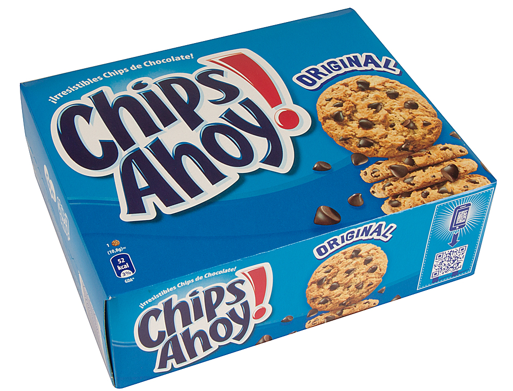 GALLETA CHIPS AHOY PAQUETE DE 128 GR CAJA DE 2 UNIDADES