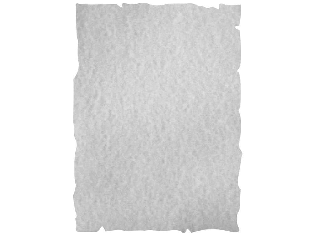 PAPEL COLOR LIDERPAPEL PERGAMINO CON BORDES A4 240GR GRIS PACK DE 10 HOJAS