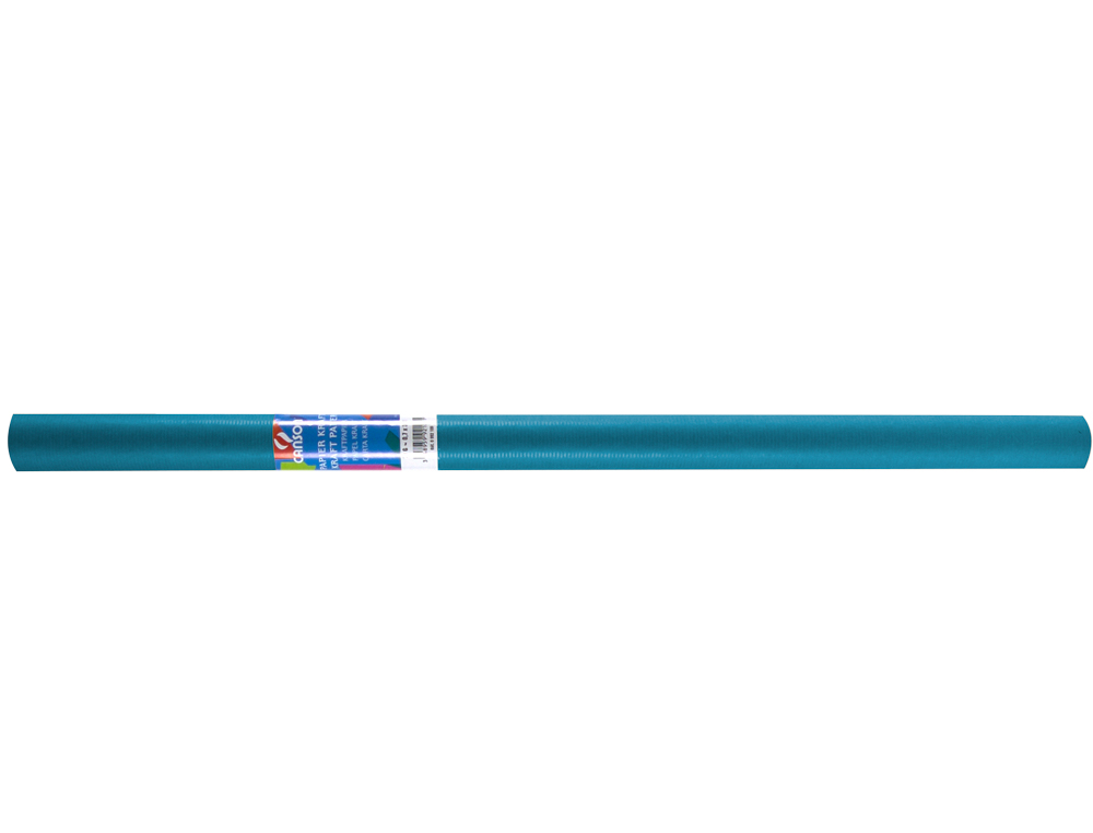 PAPEL KRAFT LIDERPAPEL AZUL TURQUESA ROLLO 5X1 MT
