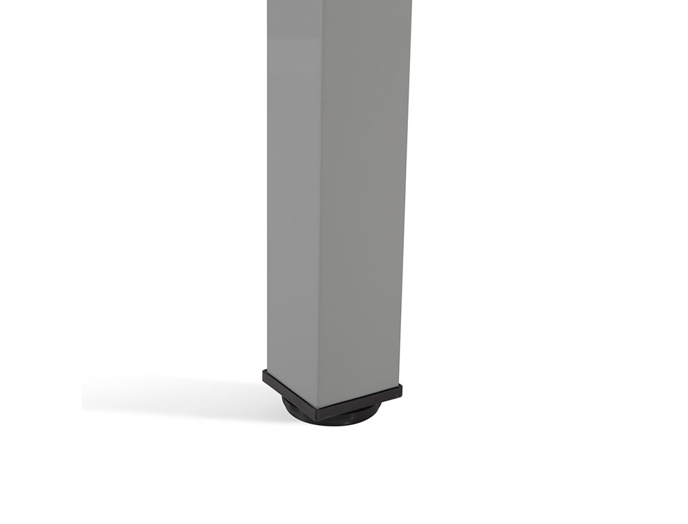 MESA OFICINA ROCADA SERIE EXECUTIVE FORMA EN L DERECHA 180X120 CM ACABADO AD01 ALUMINIO/HAYA