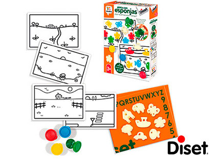 JUEGO DISET DIDACTICO PINTA CON ESPONJAS