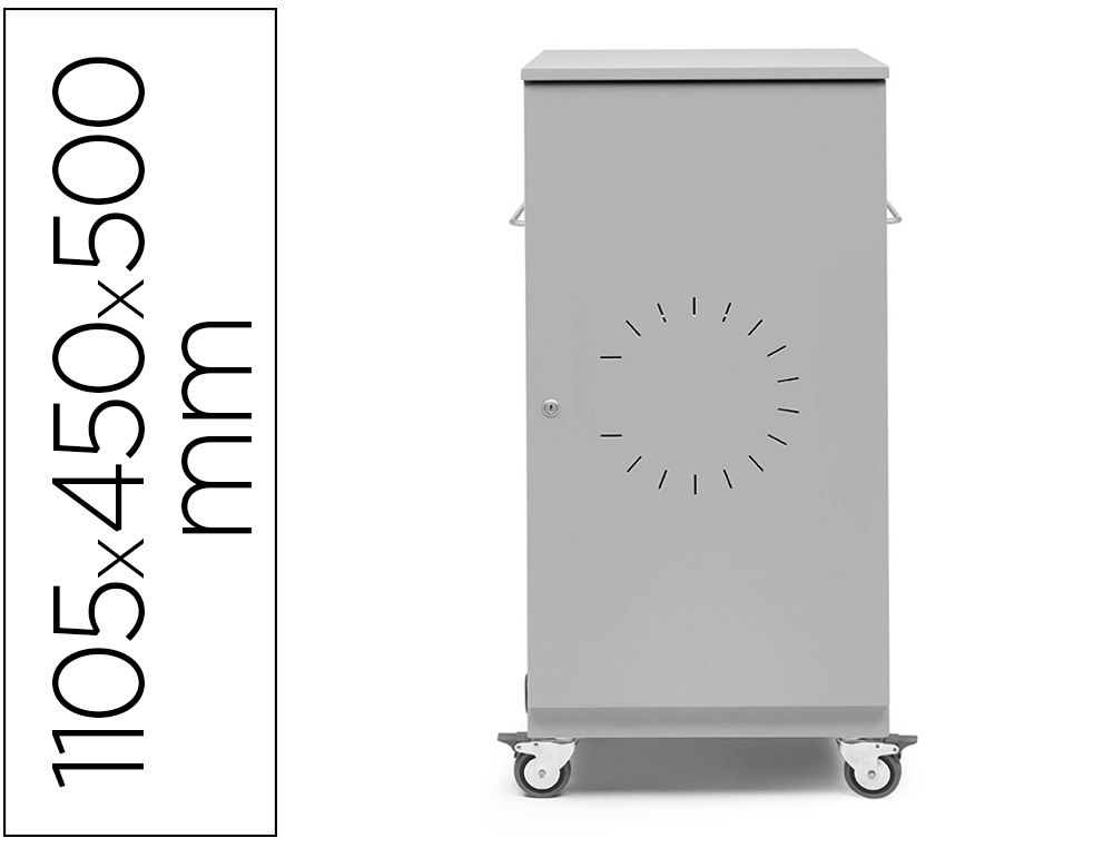 MUEBLE IORDER MMO1050USB PARA ALMACENAMIENTO Y CARGA 27 PORTATILES 1105X450X500 MM