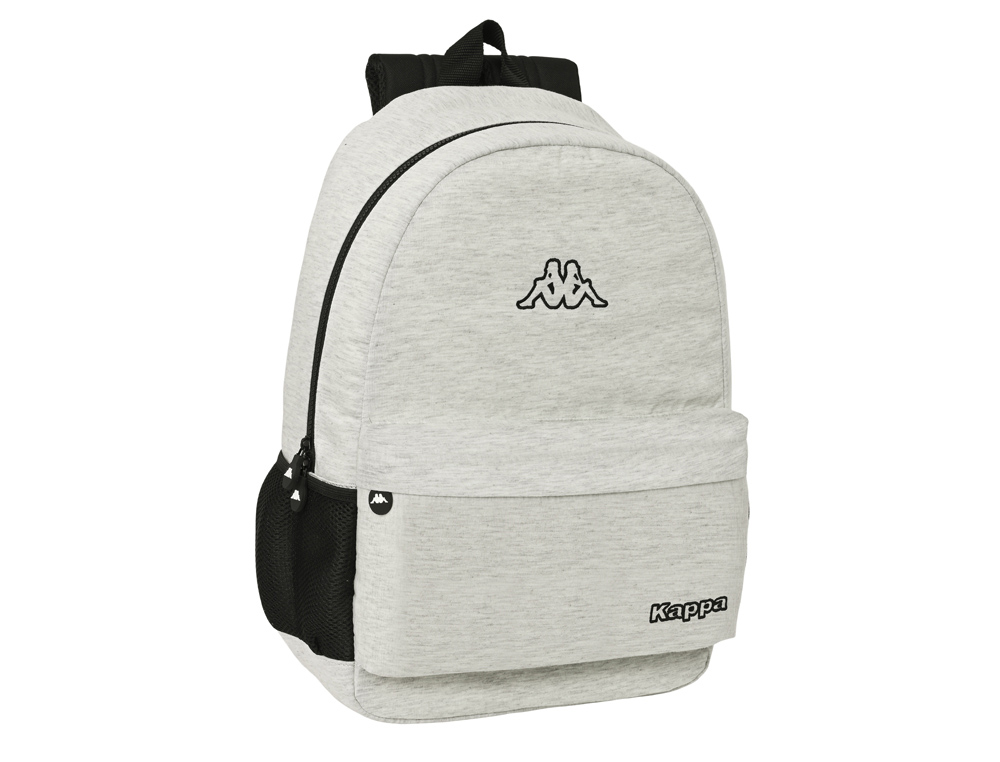 MOCHILA SAFTA ADAPTABLE A CARRO KAPPA GREY KNIT 460X300X140 MM