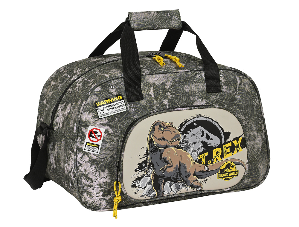 BOLSA DE DEPORTE SAFTA JURASSIC WORLD WARNING 230X400X240 MM