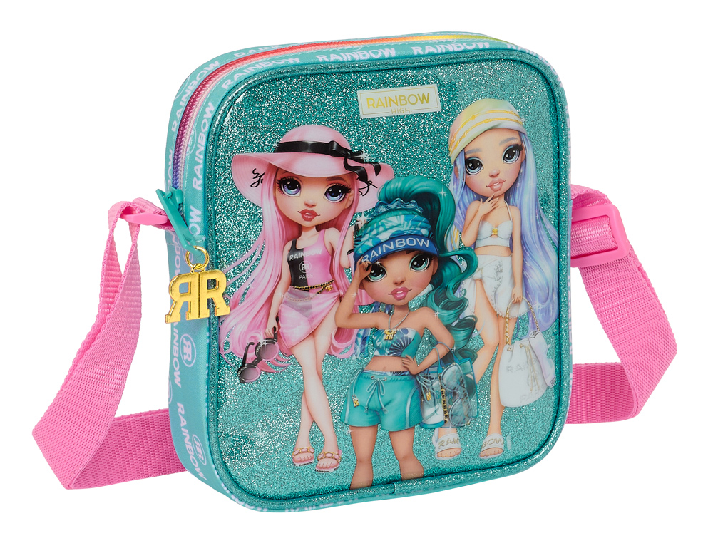 BOLSO BANDOLERA SAFTA RAINBOW HIGH PARADISE 40X160X180 MM