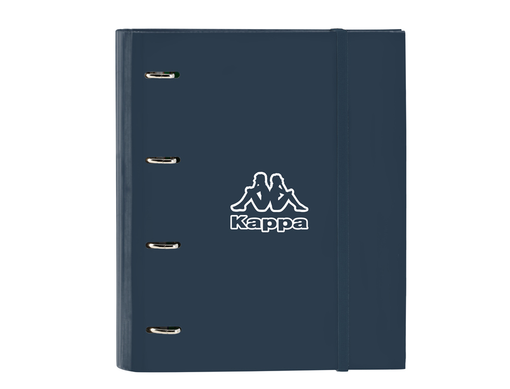 CARPETA CON RECAMBIO SAFTA DIN A4 TAPA FORRADA 100 H 60 GR CUADRO 5 MM CON GOMA Y 5 SEPARADORES KAPPA DARK NAVY