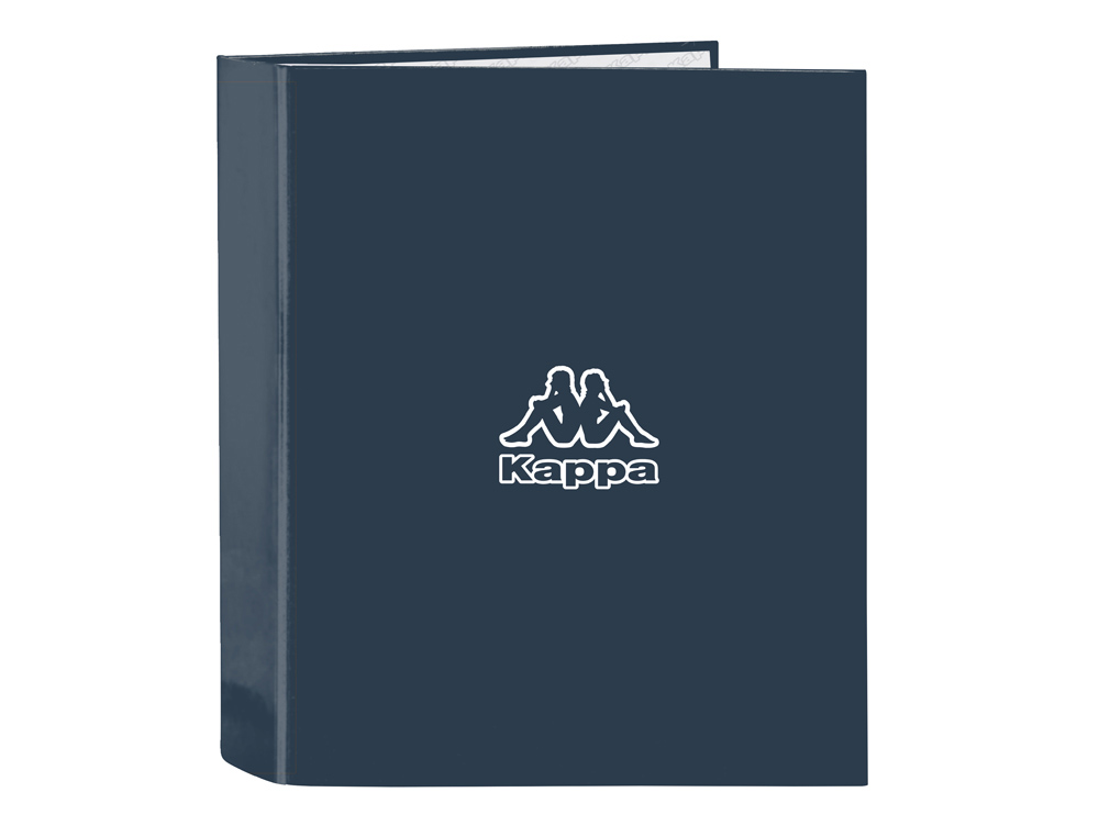 CARPETA SAFTA CARTON FOLIO 4 ANILLAS LOMO ANCHO KAPPA DARK NAVY 60X270X300 MM