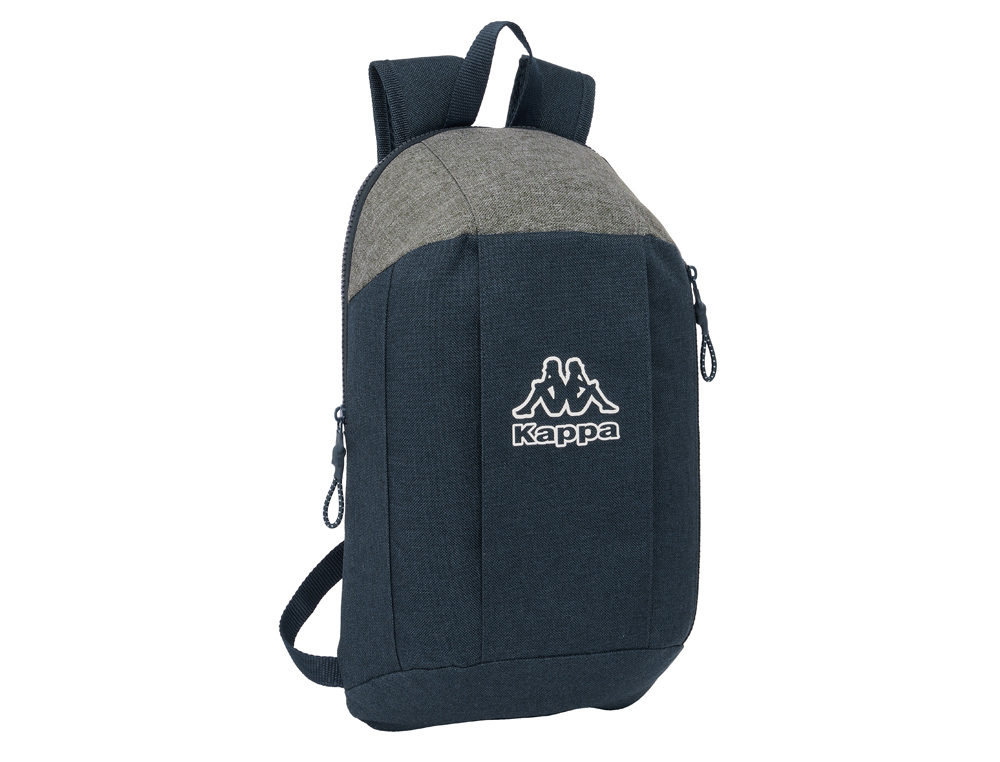 MINI MOCHILA SAFTA CON CREMALLERA VERTICAL KAPPA DARK NAVY 100X220X390 MM