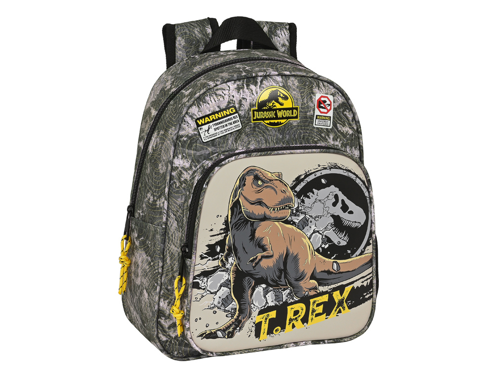 MOCHILA SAFTA INFANTIL ADAPTABLE A CARRO JURASSIC WORLD WARNING 100X270X300 MM